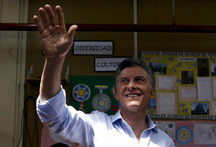 El candidato a la presidencia de Argentina Mauricio Macri