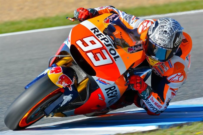 Marc Márquez en el circuito de Jerez