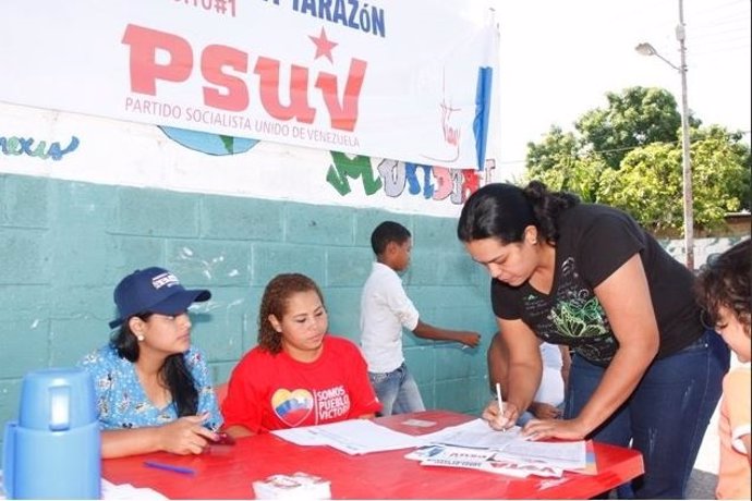 Simulacro de votacion del PSUV