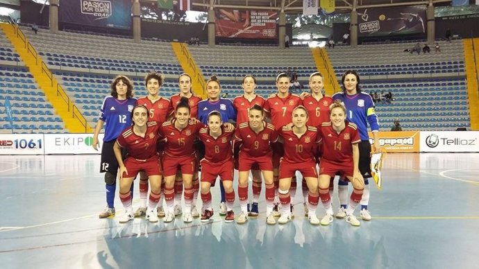 La selección española de fútbol sala femenino