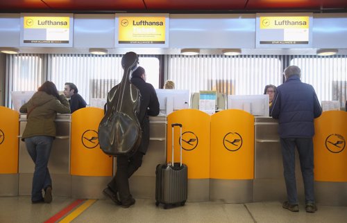 Pasajeros de Lufthansa