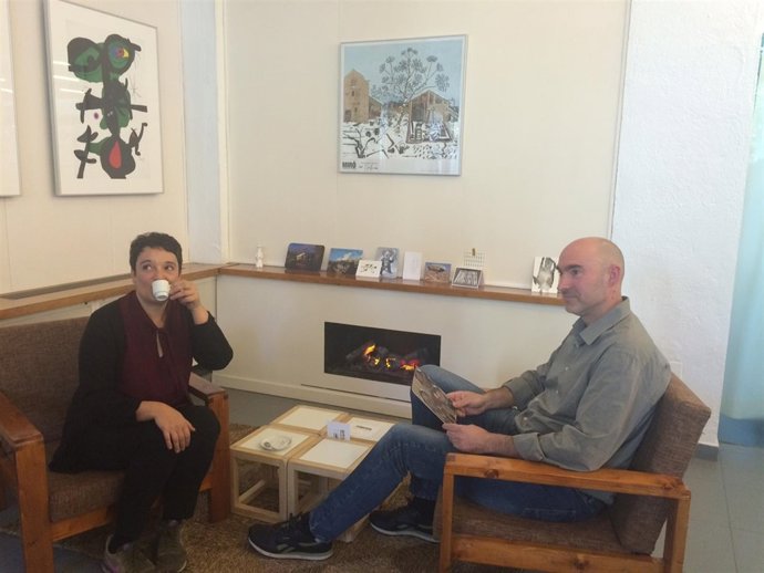 Instalación navideña en la Fundació Miró