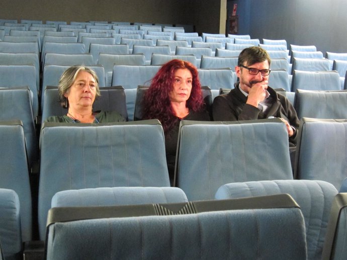 Los tres miembros de Cinemista, en los nuevos Aragó Cinema