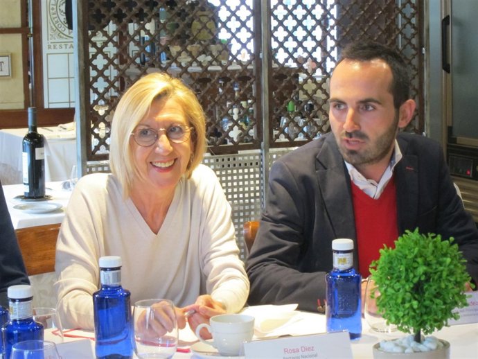 Rosa Díez y Adán Fernández.