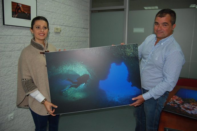 Acebal ha entregado a la Diputación las mejores imágenes de 'Aventura Submarina'