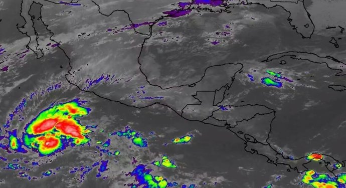 Tormenta tropical Sandra formada en el Pacífico