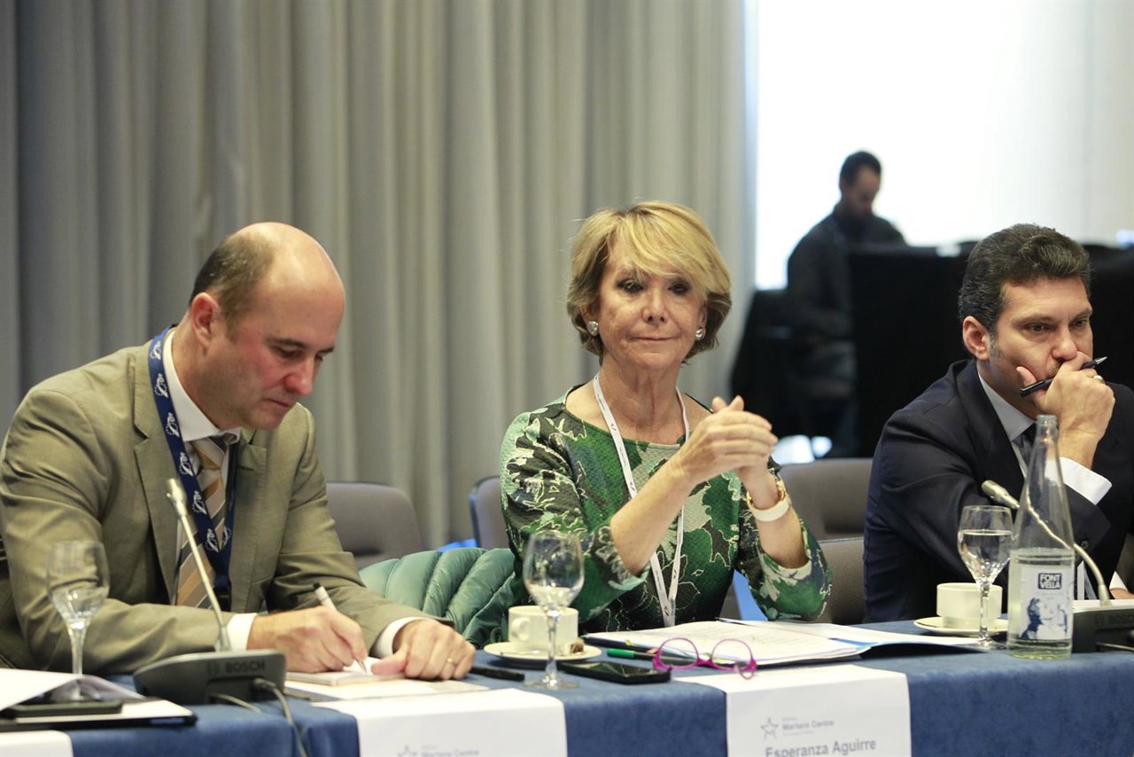 Esperanza Aguirre en el Congreso del Partido Popular Europeo