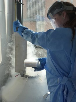 Muestras laboratorio Ébola