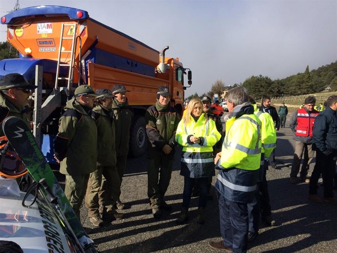 Cifuentes durante la presentación de la campaña