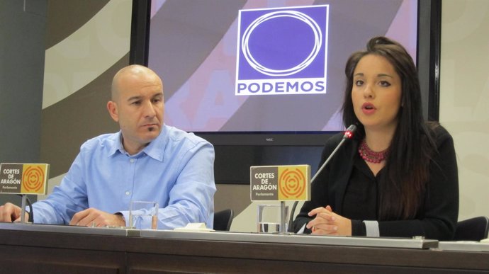Maru Díaz y Carlos Gamarra (Podemos).