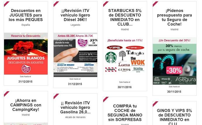 Tarifas Blancas, una web de descuentos directos para desempleados y personas con