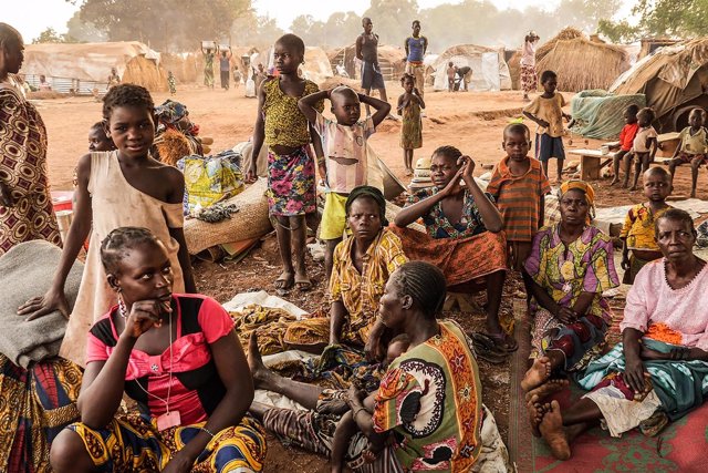 Campo de desplazados de Batangafo (República Centroafricana)