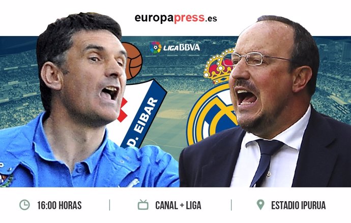 Horario y dónde ver el Eibar - Real Madrid Liga BBVA