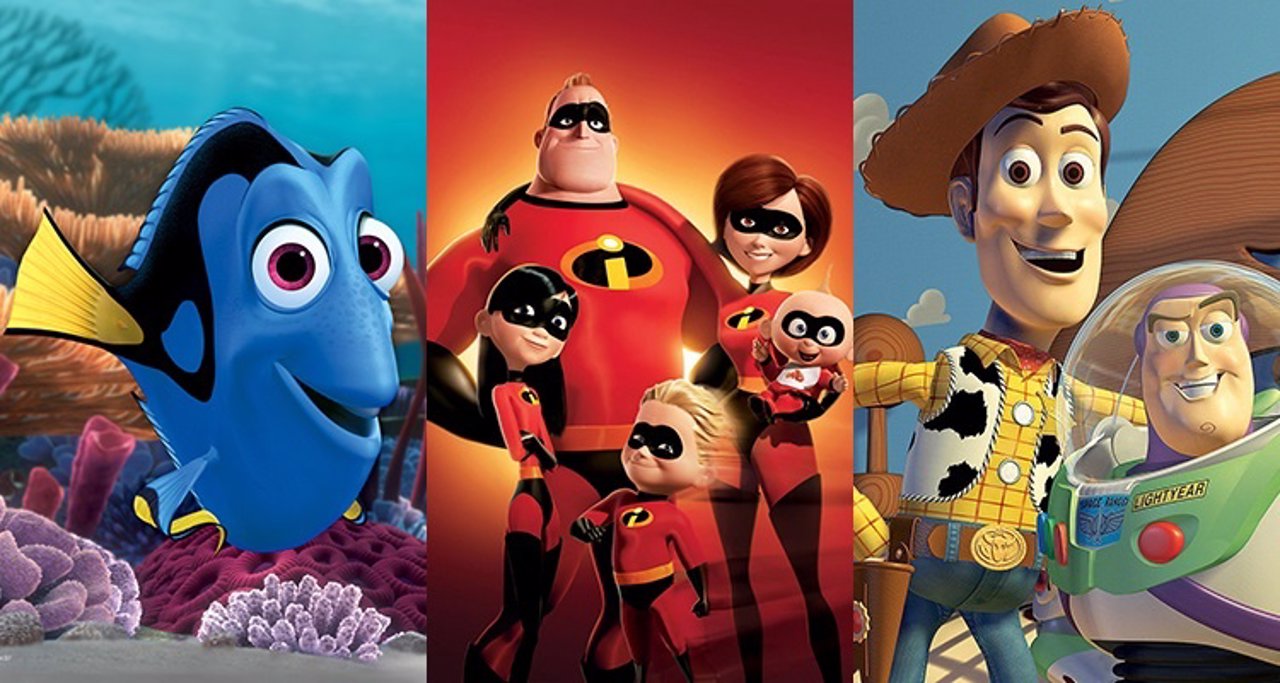 Imágenes de 'Buscando a Nemo', 'Los Increíbles' y 'Toy Story 2'