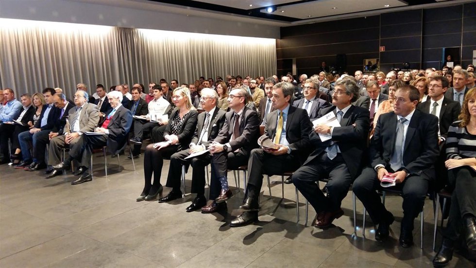 Acto de la entrega de premios de la Asociación Empresarial del Bajo Cinca.