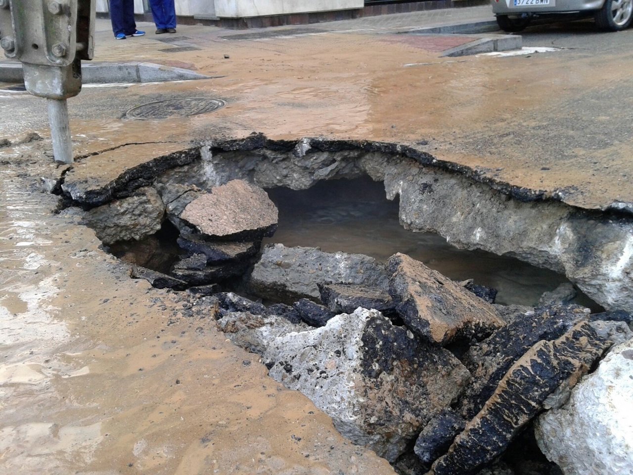 Imagen del reventón