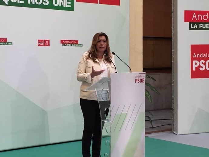 La presidenta de la Junta de Andalucía, Susana Díaz.