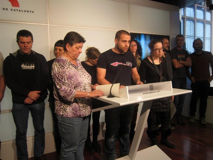 Diputados de la CUP en el Parlament