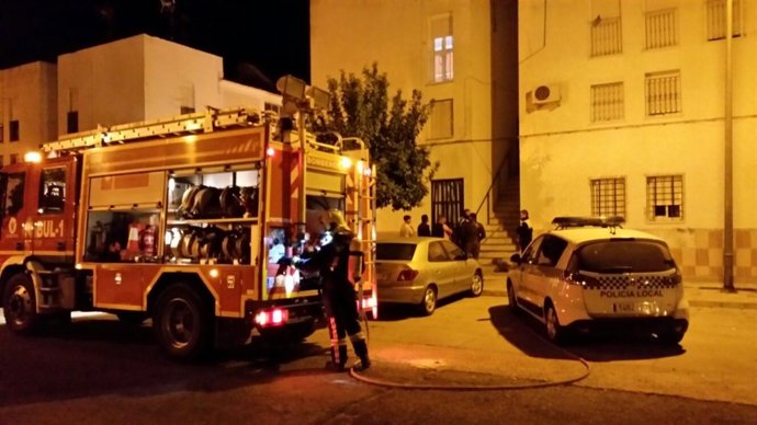 Incendio en Lora del Río (Sevilla)