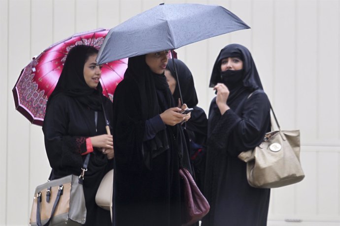 Mujeres saudíes en Riad