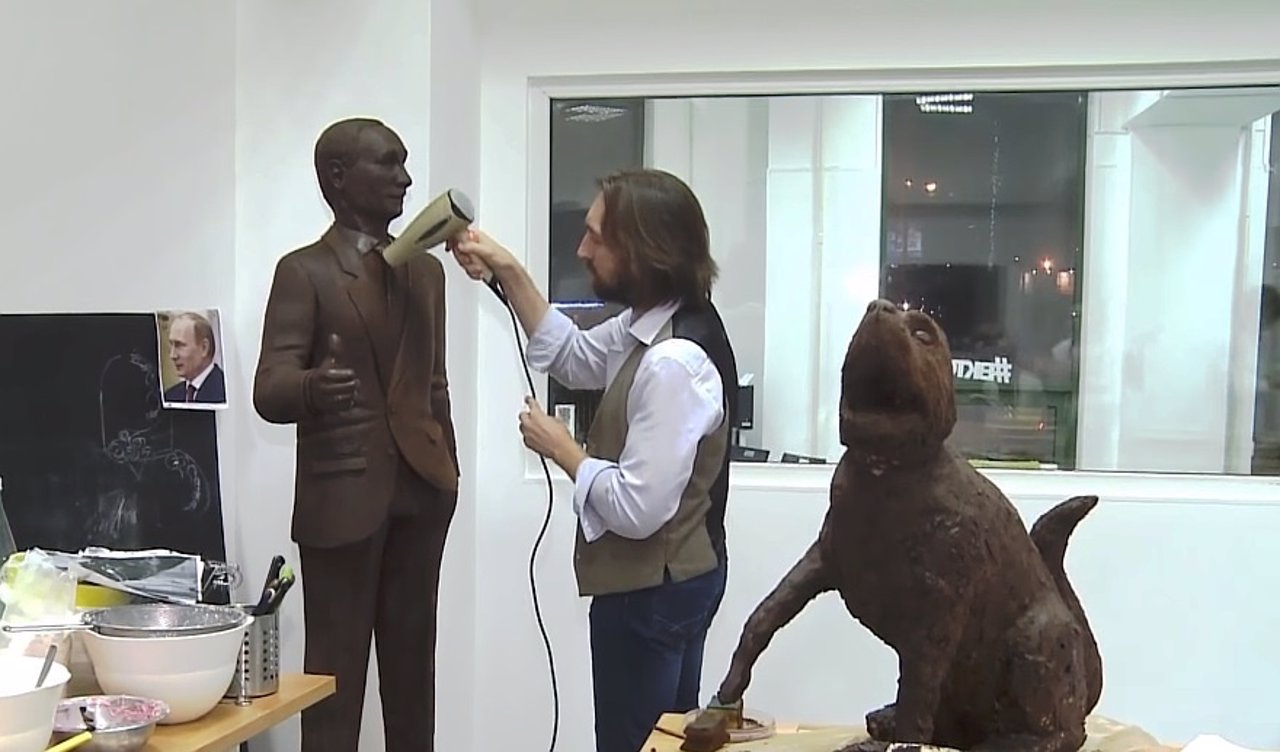 Estatua de Chocolate de Vladimir Putin 