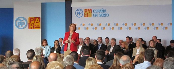 La presidenta del PP en Aragón, Luisa Fernanda Rudi.