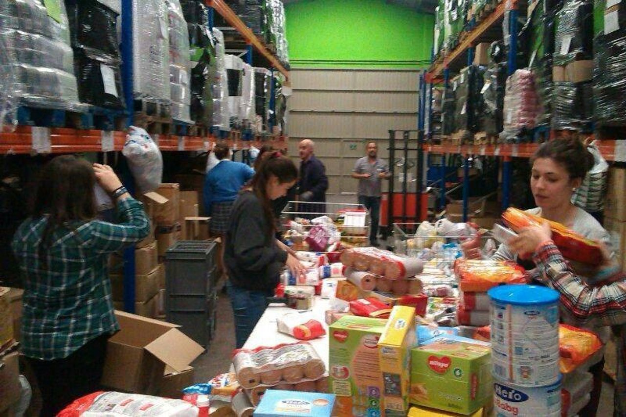 Almacén del Banco de Alimentos. 