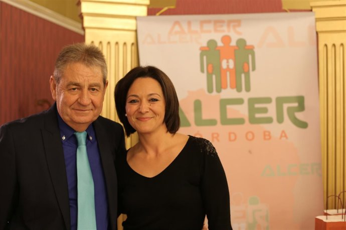 Crespín con el presidente de Alcer en Córdoba, José María Reifs