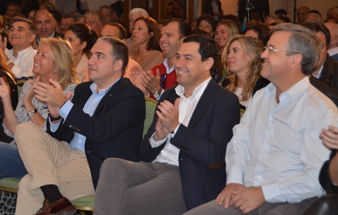 García Urbano, Muñoz, Moreno y Bendodo en Marbella