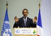 Obama destaca el "gesto de resistencia" que supone celebrar la Cumbre del Clima en París
