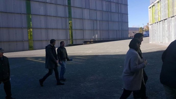 Óscar Urralburu visita el auditorio de Puerto Lumbreras