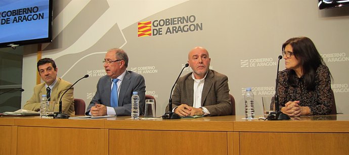 Ignacio Zarazaga, Fernando Gimeno, Pablo Asín y Alicia Hernández.