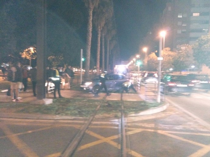 Accidente en el TRAM de Alicante