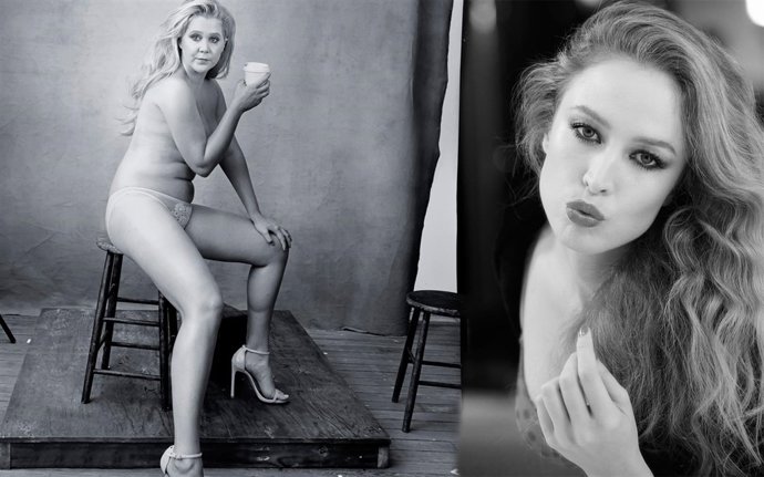 CALENDARIO PIRELLI 2015 Y 2016 AMY SCUMER Y Raquel Zimmermann