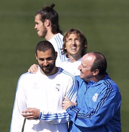 Benzema, Benítez, Modric y Bale (Real Madrid)