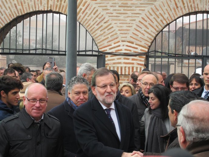 Olmedo en su visita a Olmedo (Valladolid)