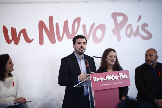 Alberto Garzón presenta el programa electoral