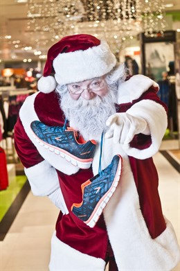 Papá Noel promociona la Carrera de Papá Noel