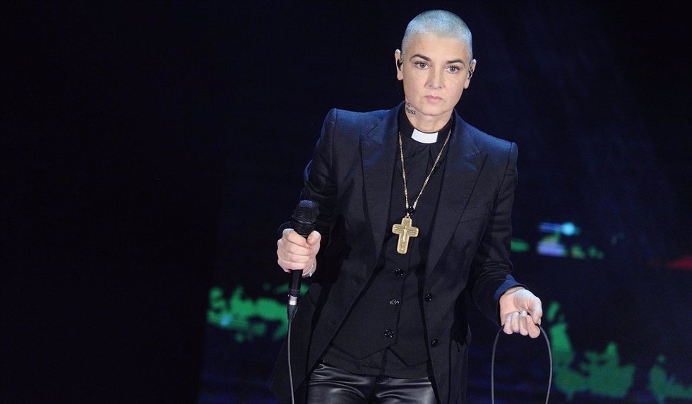 Sinead O'Connor during performace at the tv show  Che tempo che fa, Milan, IT