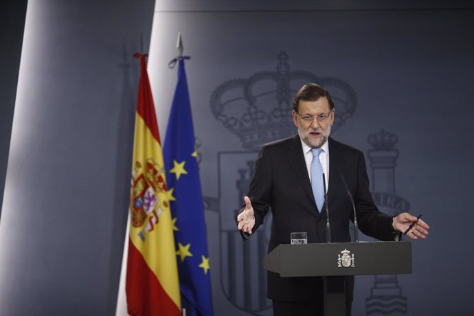 Mariano Rajoy comparece en Moncloa por la resolución independentista