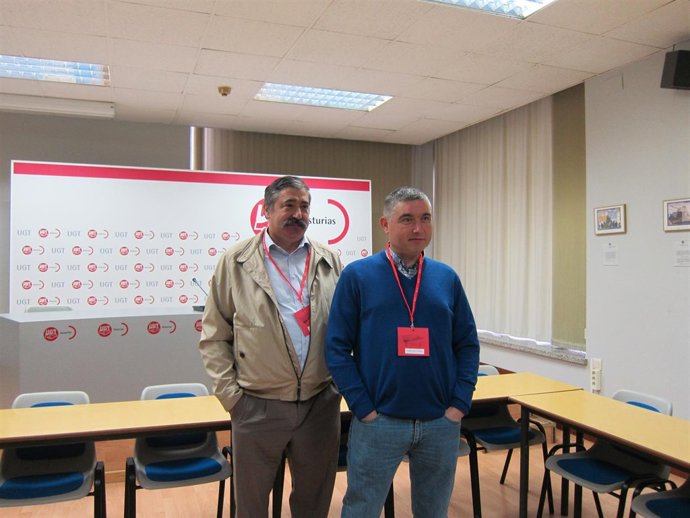 El nuevo secretario de UCA, José Ramón García Alba, junto a Joaquín López