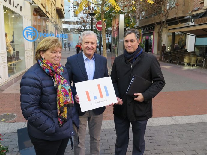 Los candidatos, en la rueda de prensa
