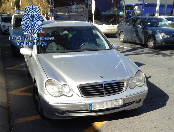 Uno de los coches usados por la banda