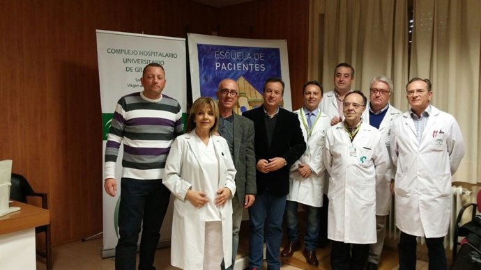 Personas ostomizadas en las jornadas de cuidados en Granada.