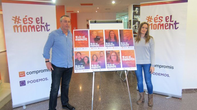 Baldoví y Ballester presentan la campaña de Compromís-Podemos-És el Moment