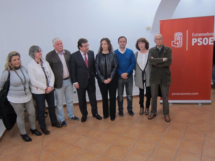 Presentación candidatos PSOE por la provincia de Cáceres