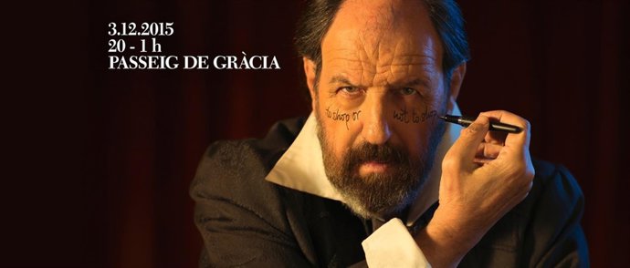 El actor Josep Maria Pou en la promoción de The Shopping Night Barcelona