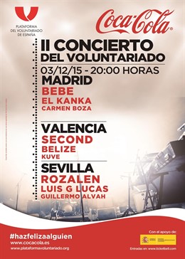 Cartel del concierto de voluntariado