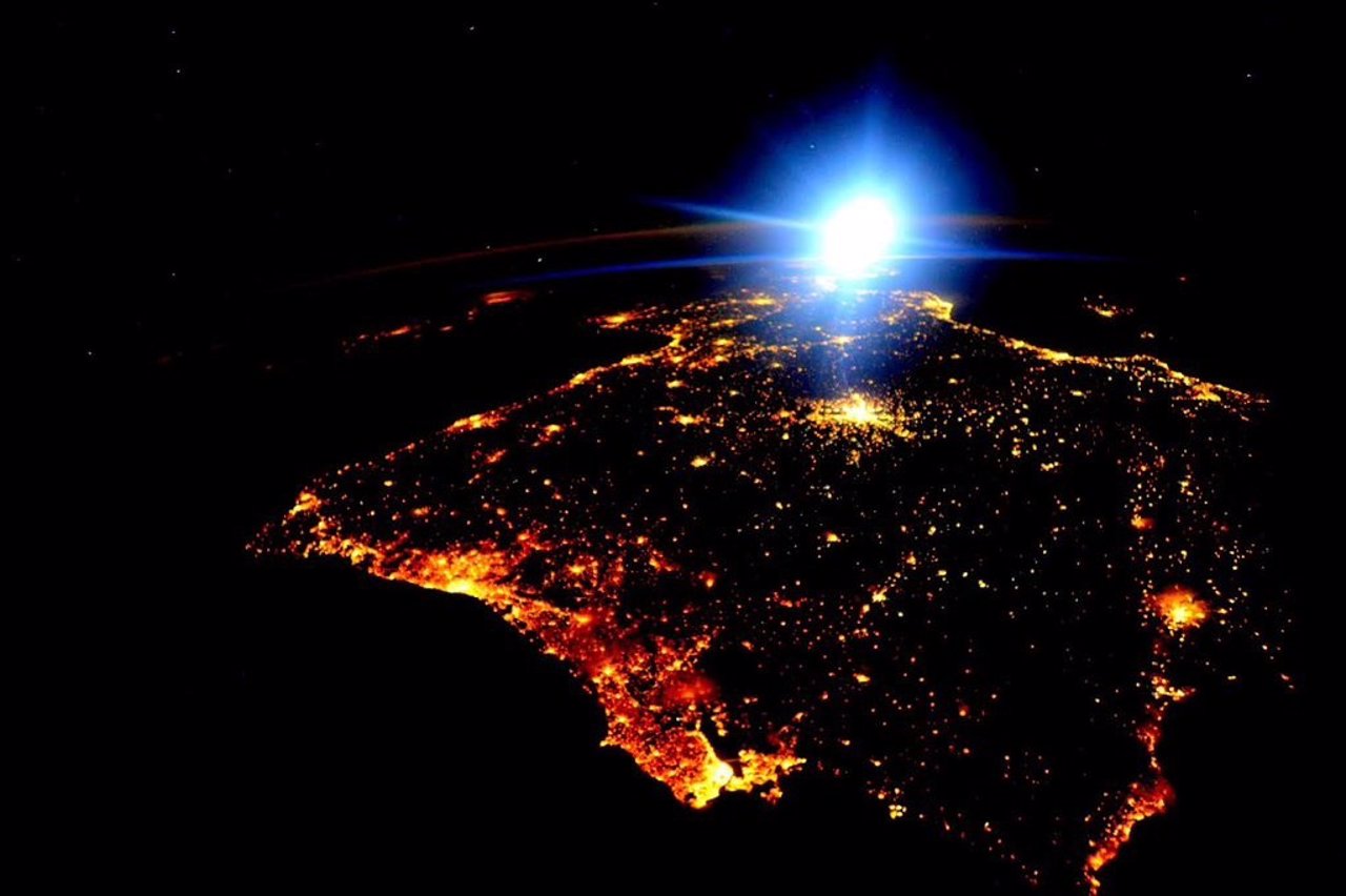 España y Portugal desde el espacio