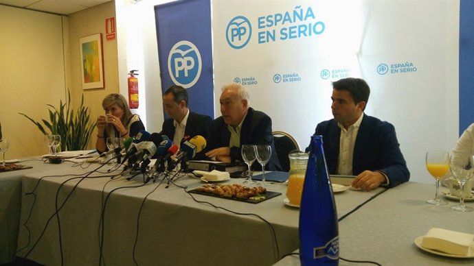 García-Margallo en el desayuno de este jueves en Alicante
